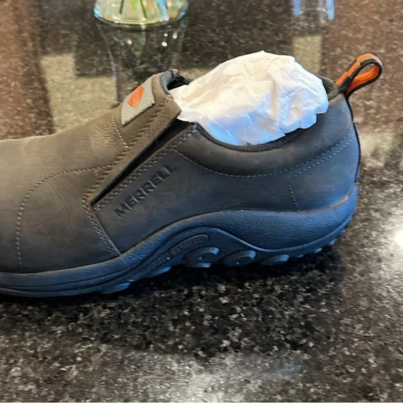 Merrill Jungle Moc, upper leather, composite toe, slip resistant, oil resistant - Picture 4 of 5